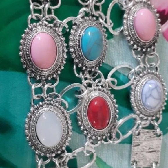 Bohemian long maxi tassel collar necklace - Picture 3 of 4